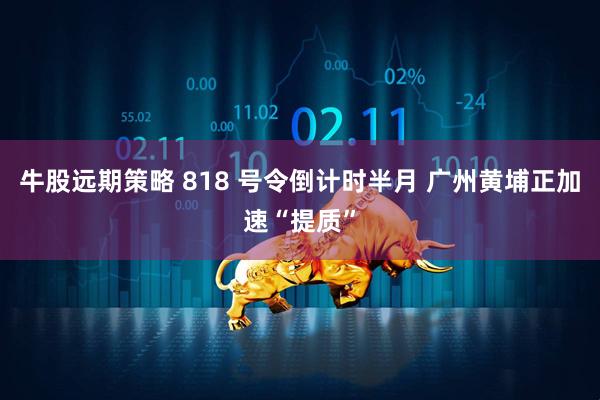 牛股远期策略 818 号令倒计时半月 广州黄埔正加速“提质”